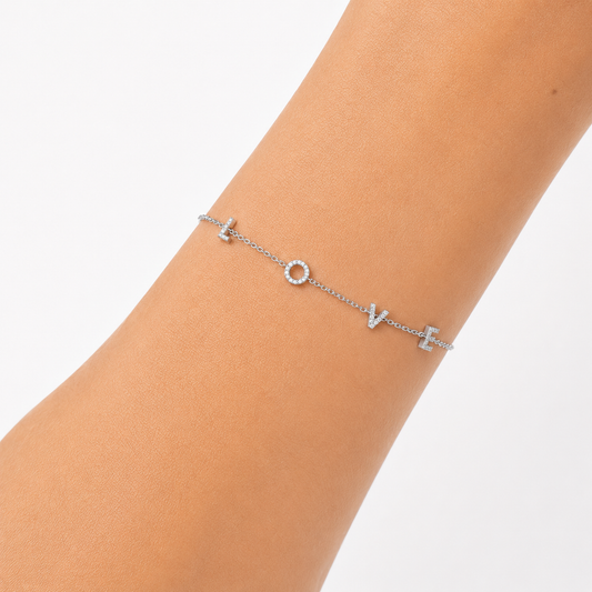 L O V E Diamond Bracelet