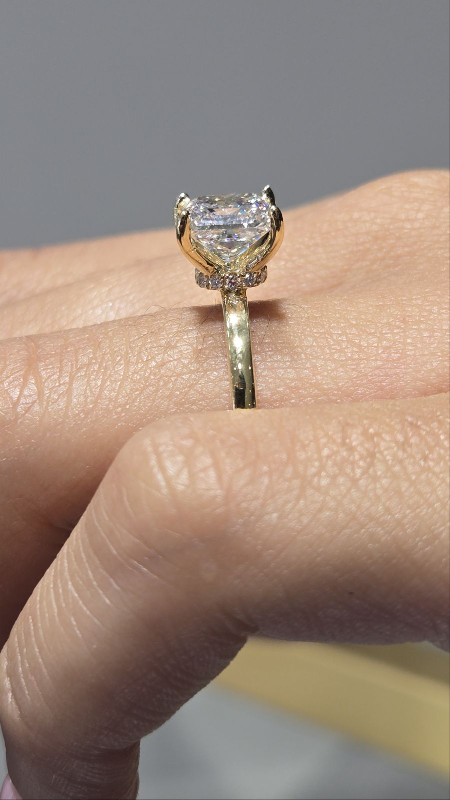 Princess Cut Diamond Solitaire Engagement Ring