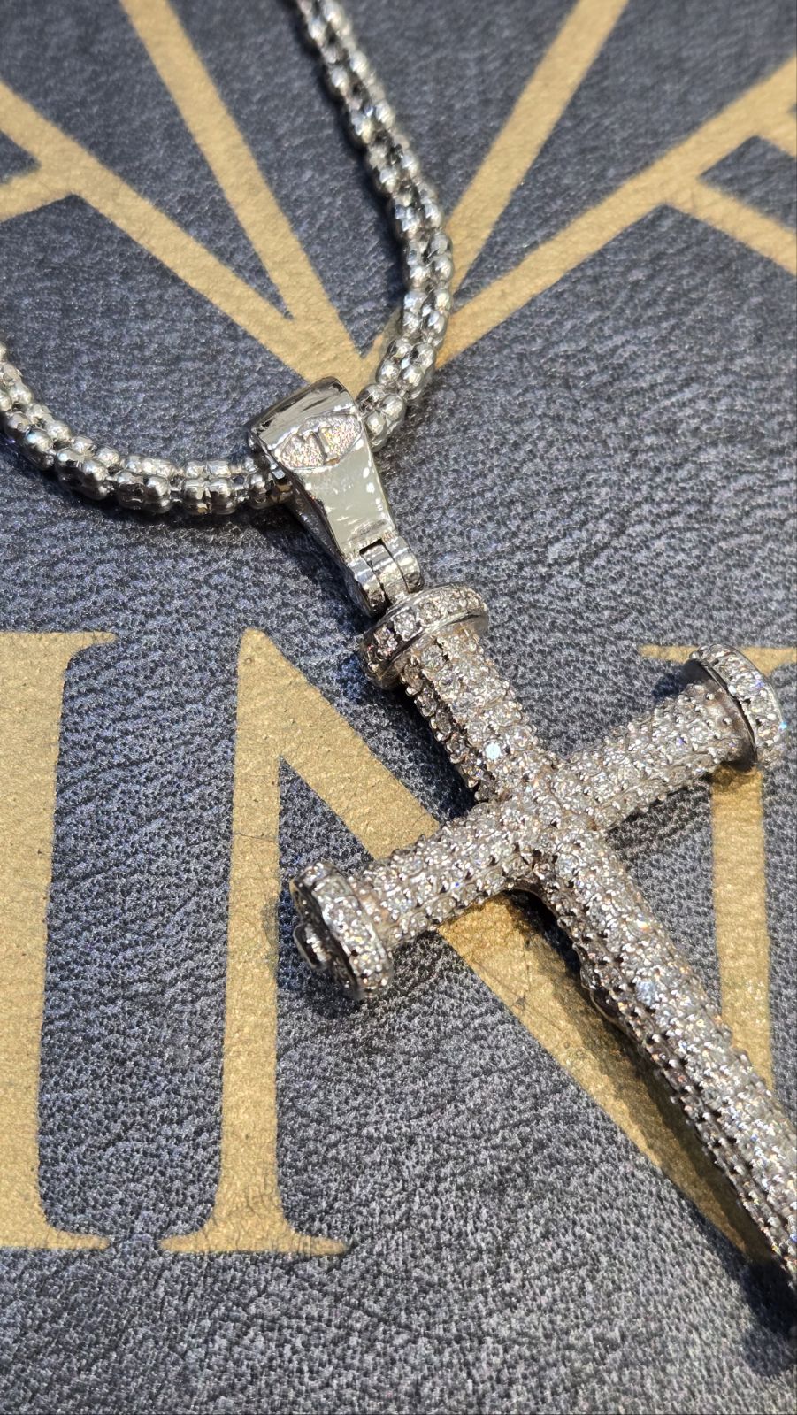 Diamond Jesus Cross Pendant