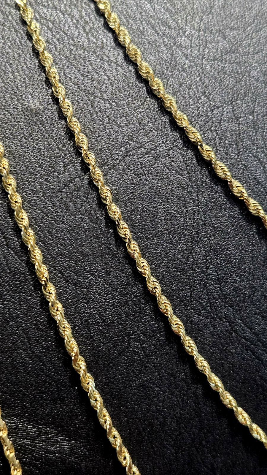 Diamond Cut Royal Rope Chain 14k Yellow Gold