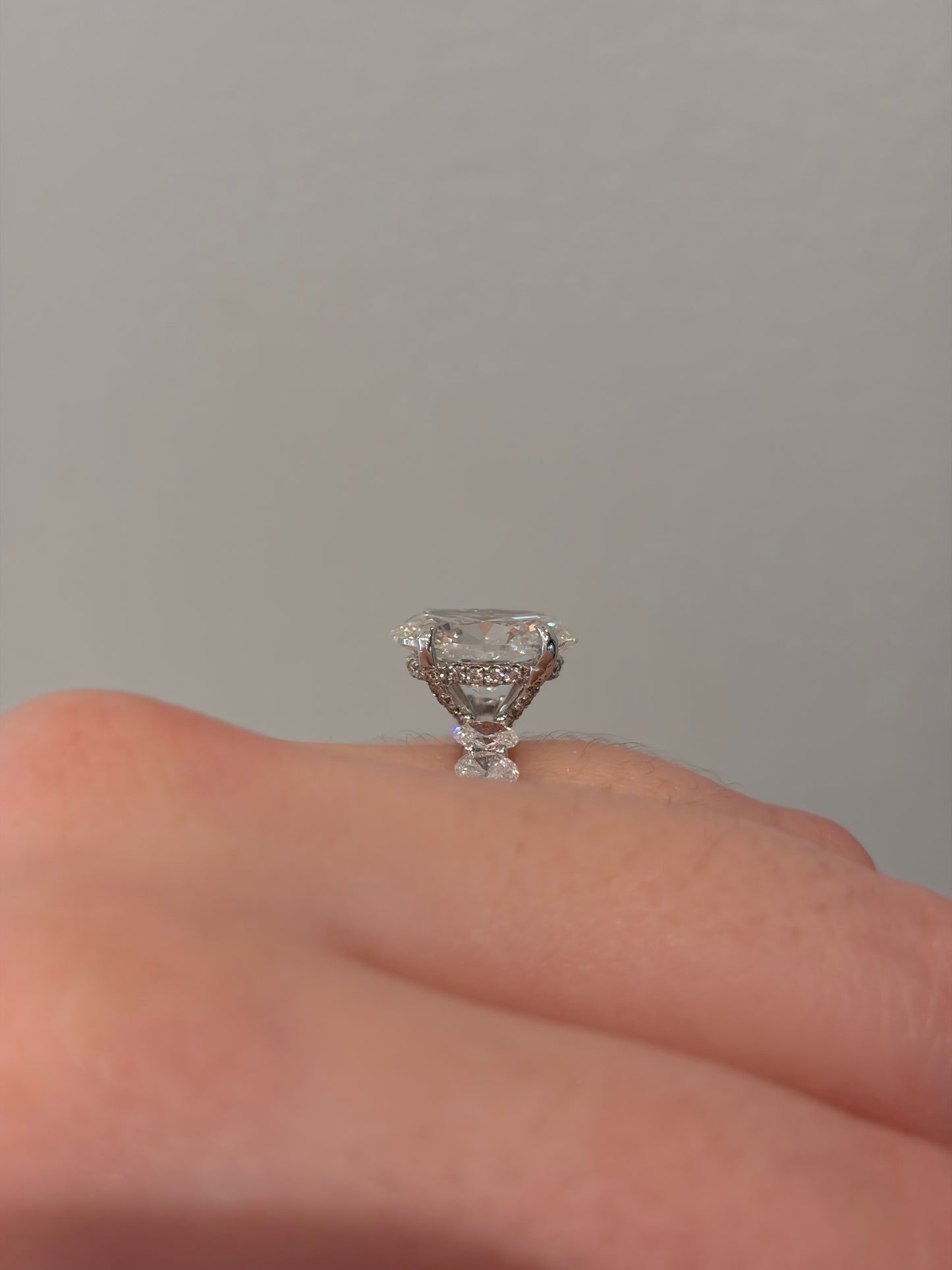 Oval Designed Engagement Ring