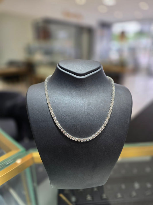 ClassicLab Grown Tennis Necklace 4 Prong