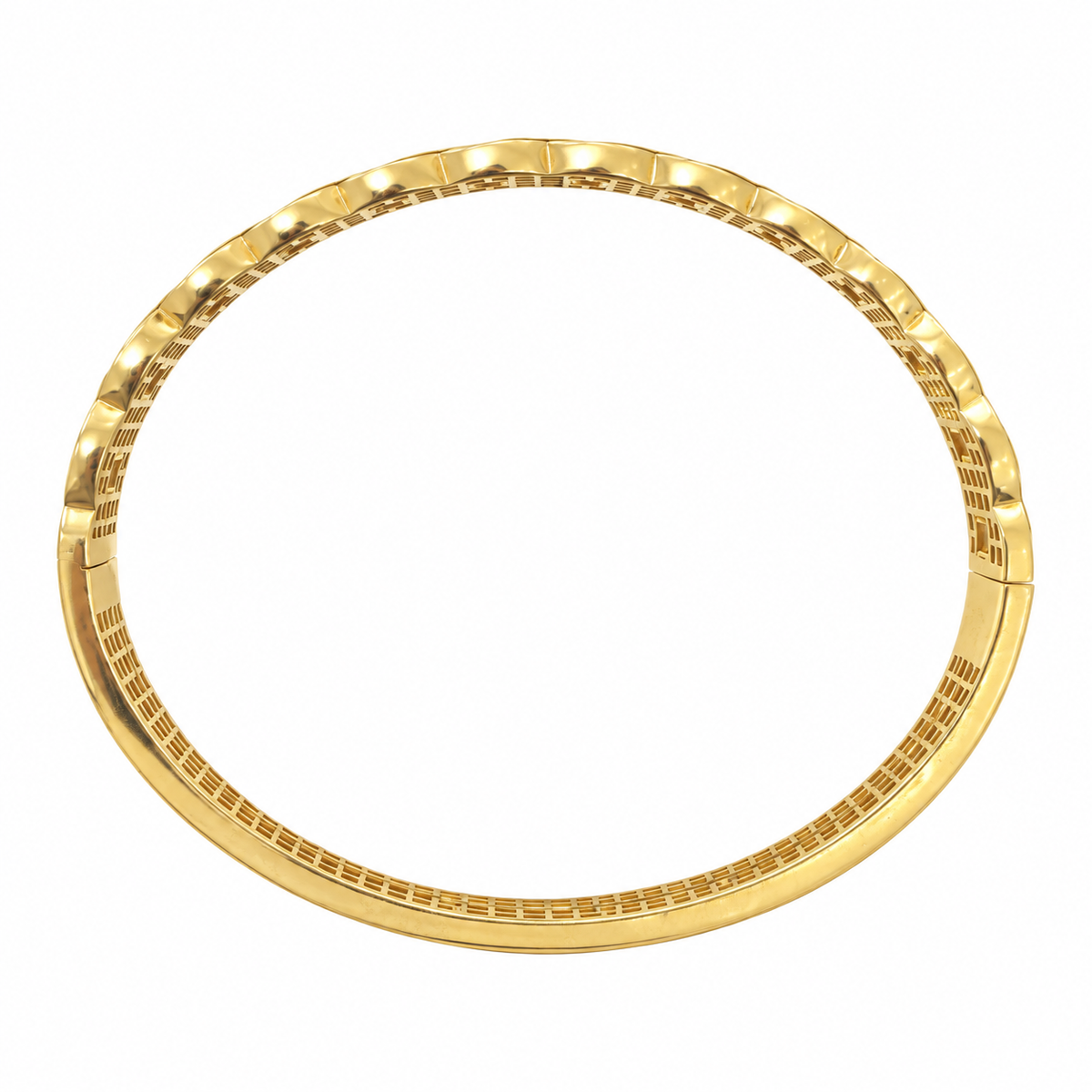 14k Natural Diamond Bangle
