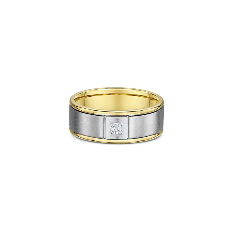 Sold Gold Single Diamond Wedding Band