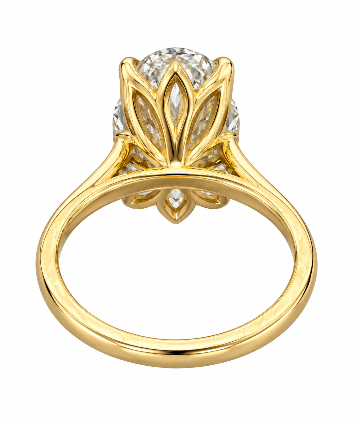 Moval Tulip Basket Engagement Ring