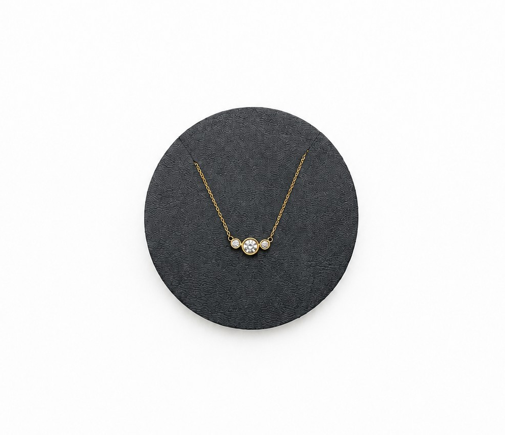 Solitaire .24 carat diamond set in 14k yellow gold