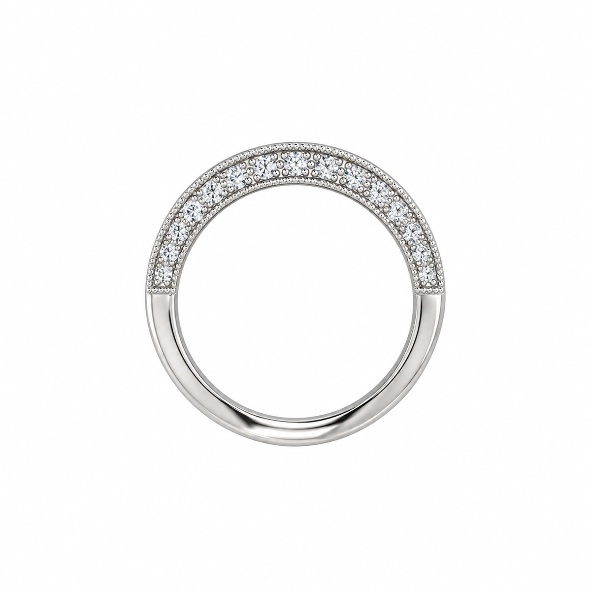 Diamond Split Shank Pave Bridal Ring Set