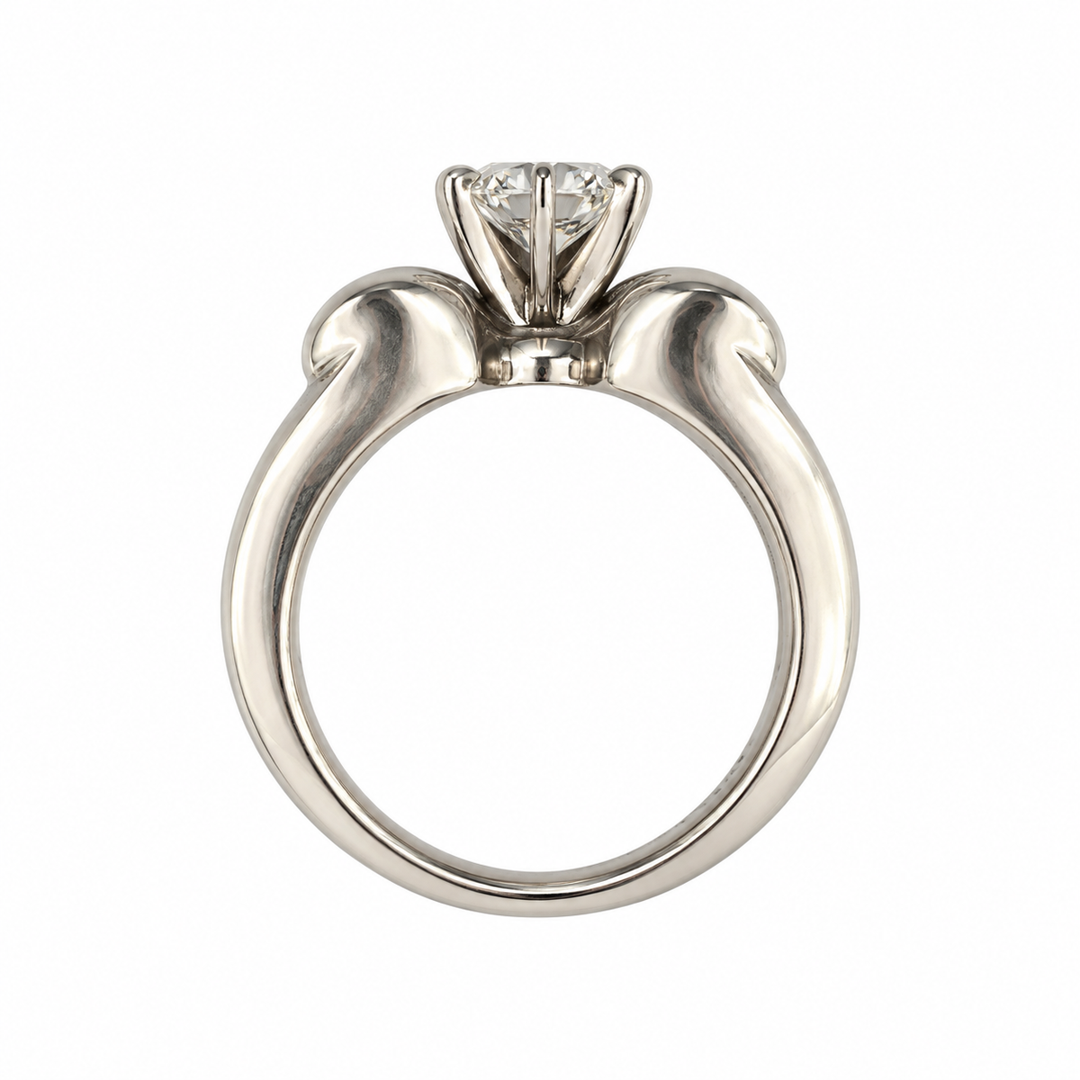 Princess Diamond Accented Engagement Ring