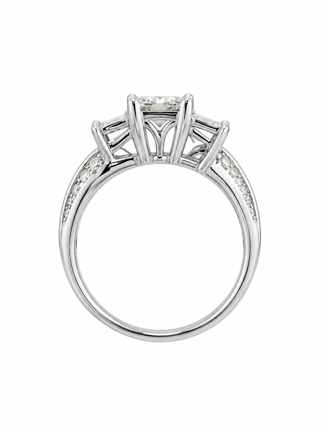 3 Stone Diamond Engagement Ring