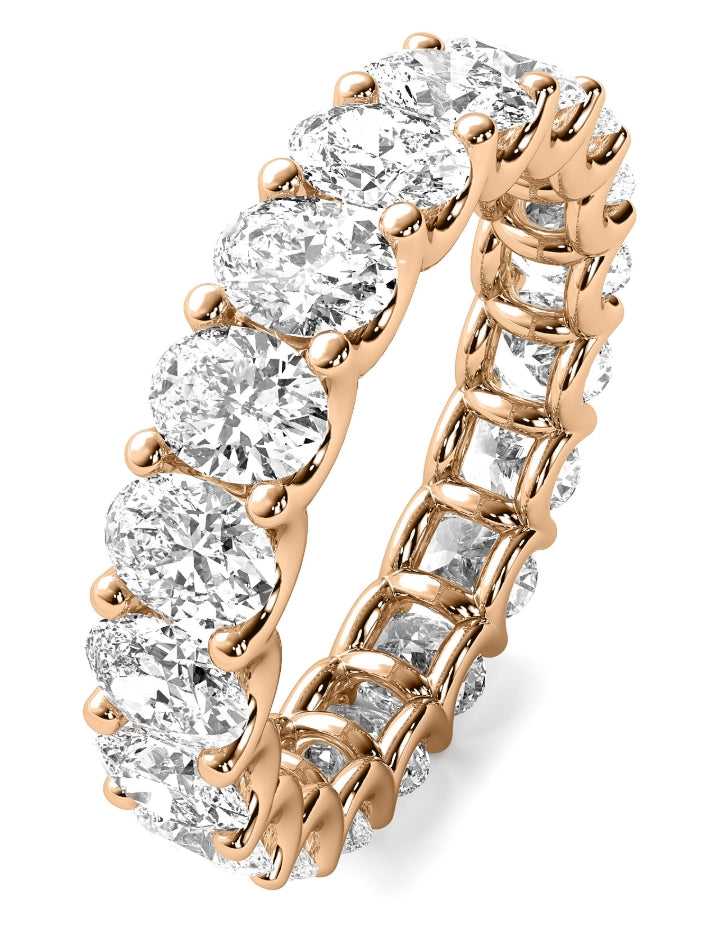2.5ct - 3ct Oval U Prong Eternity Band