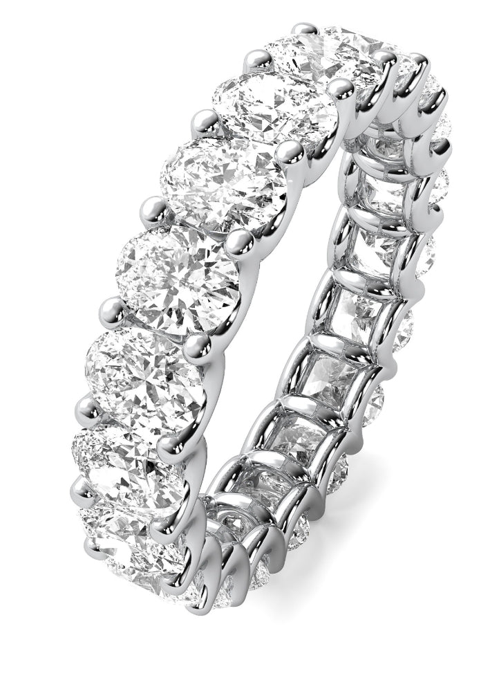 2.5ct - 3ct Oval U Prong Eternity Band