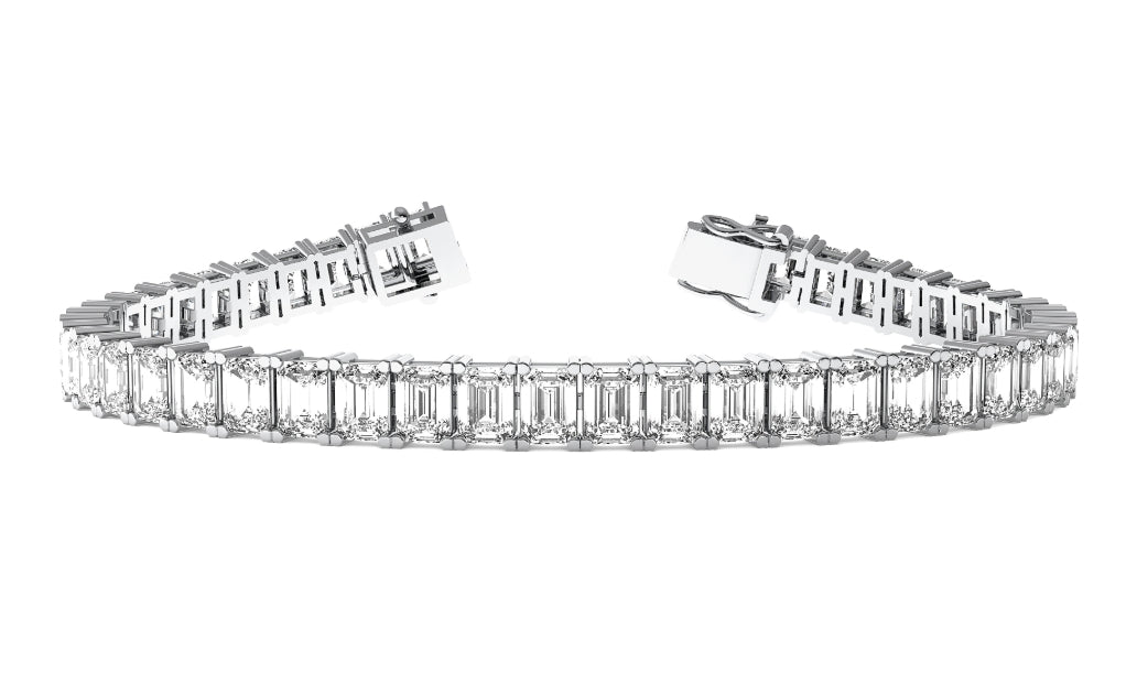 Emerald Diamond Tennis Bracelet
