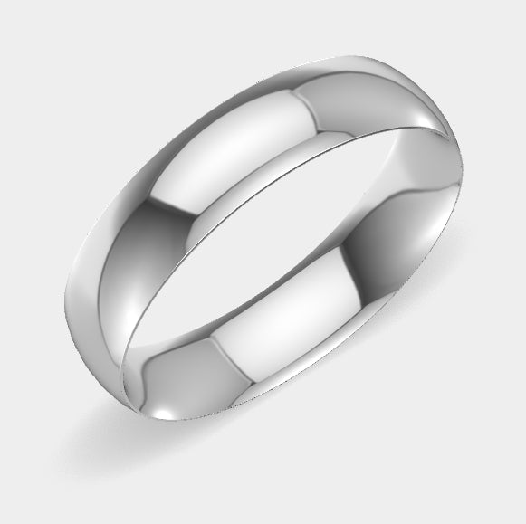4mm Light Dome Band