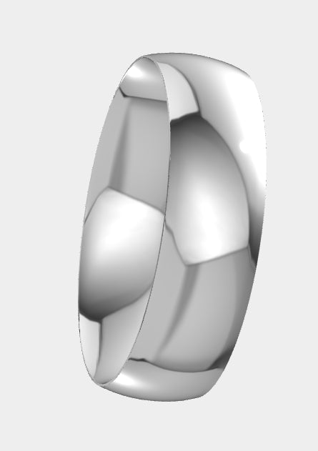 6mm Light Dome Band