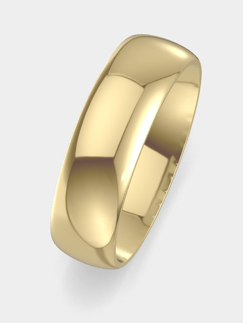 6mm Dome Band