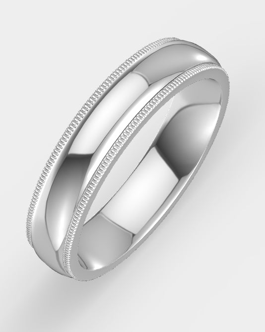5mm Milgrain Band