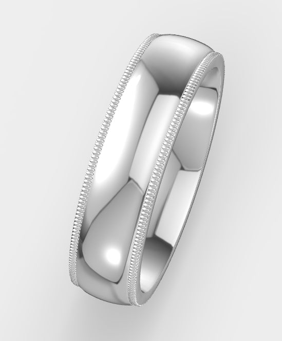 6mm Milgrain Band