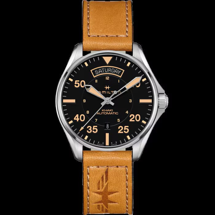 Khaki Aviation Day Date Auto