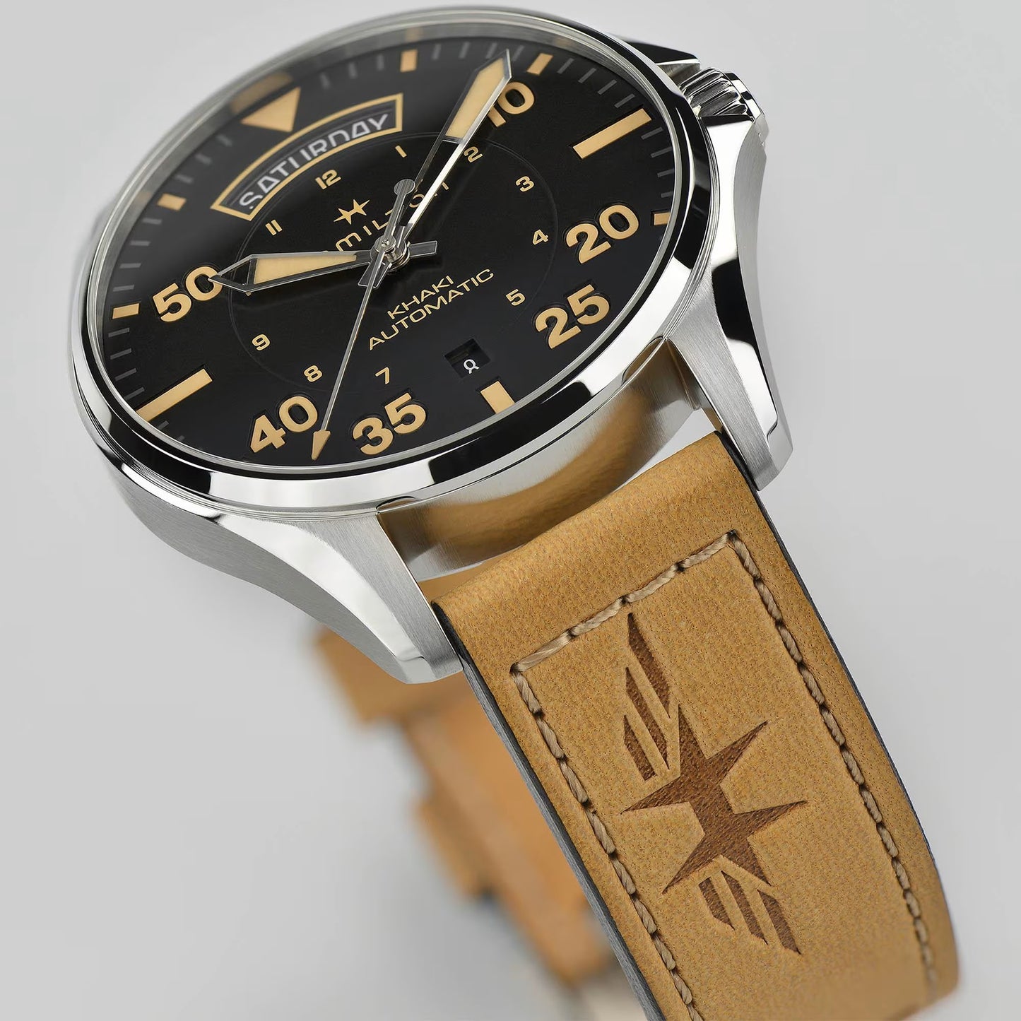 Khaki Aviation Day Date Auto