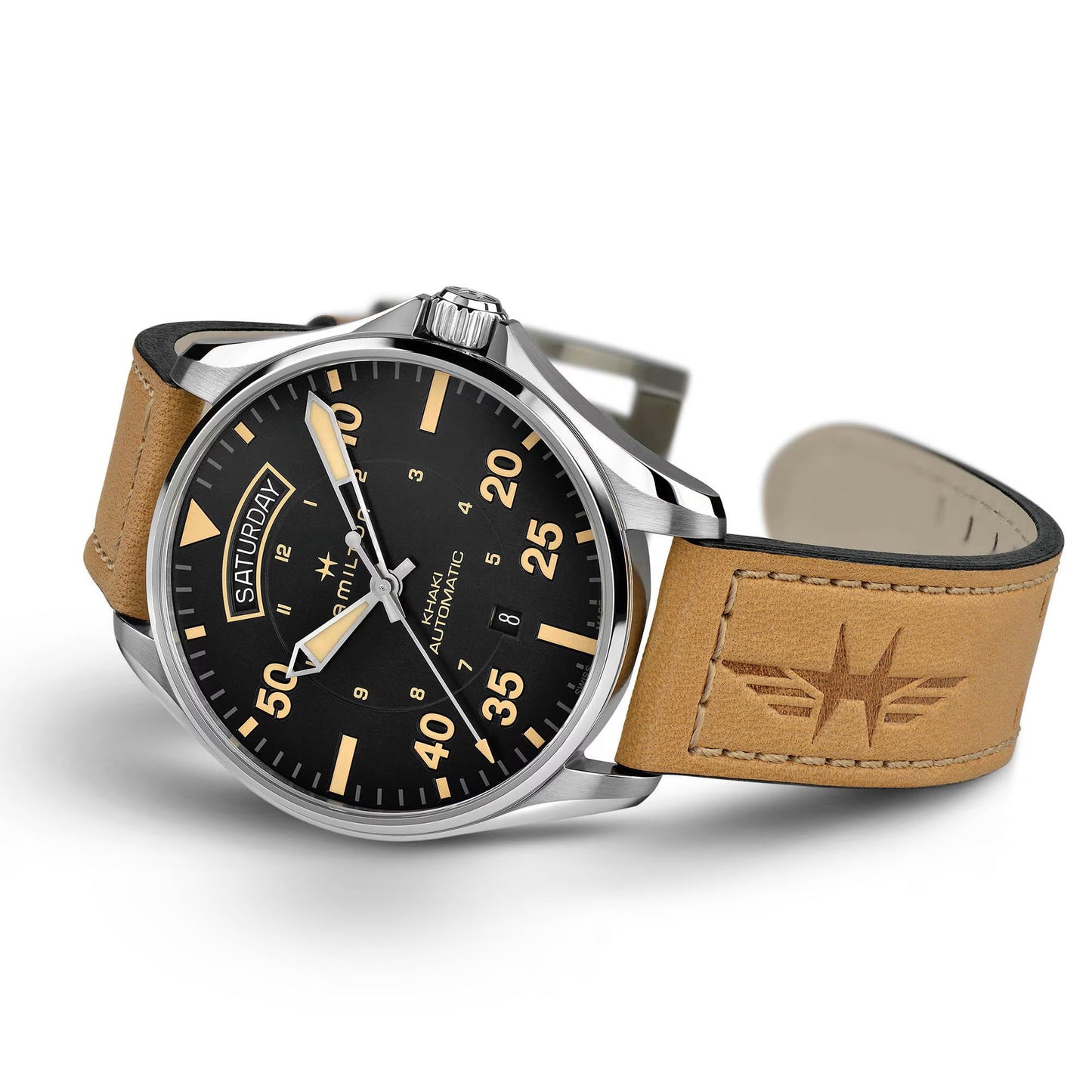 Khaki Aviation Day Date Auto