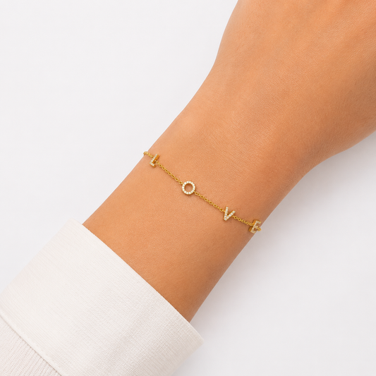 L O V E Diamond Bracelet