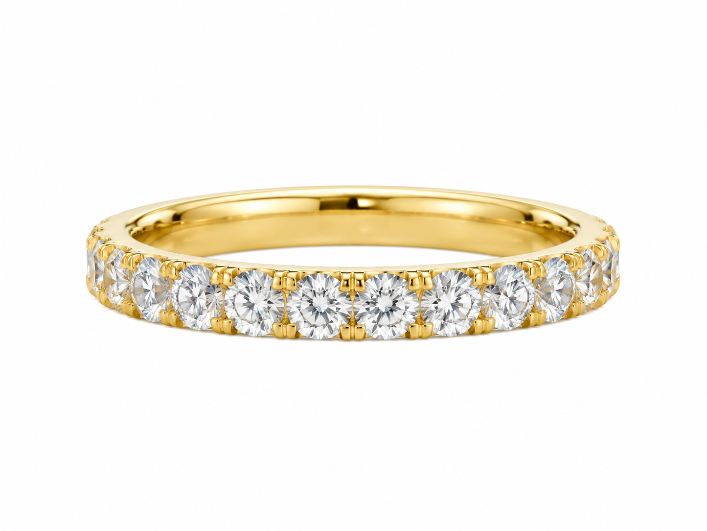 Class Split-Prong Round Diamond Band