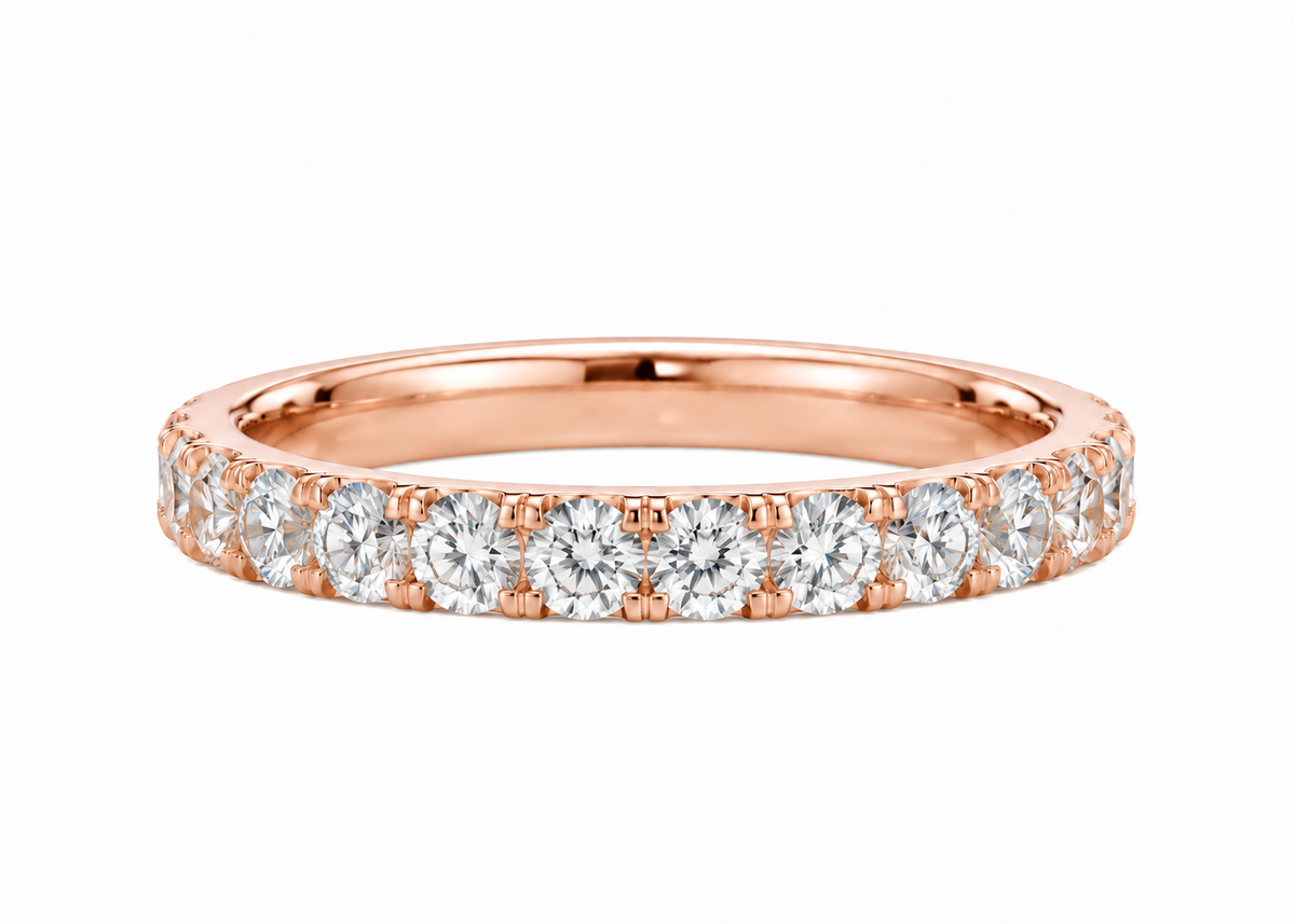 Class Split-Prong Round Diamond Band
