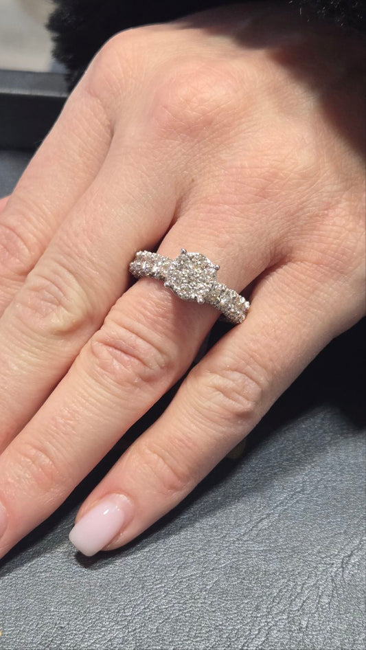 3.25cts Natural Diamond U Prong Style