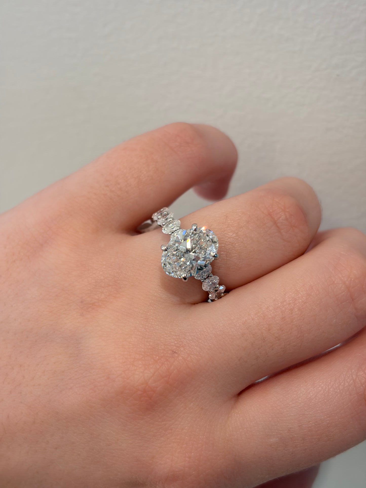 Oval Designed Engagement Ring
