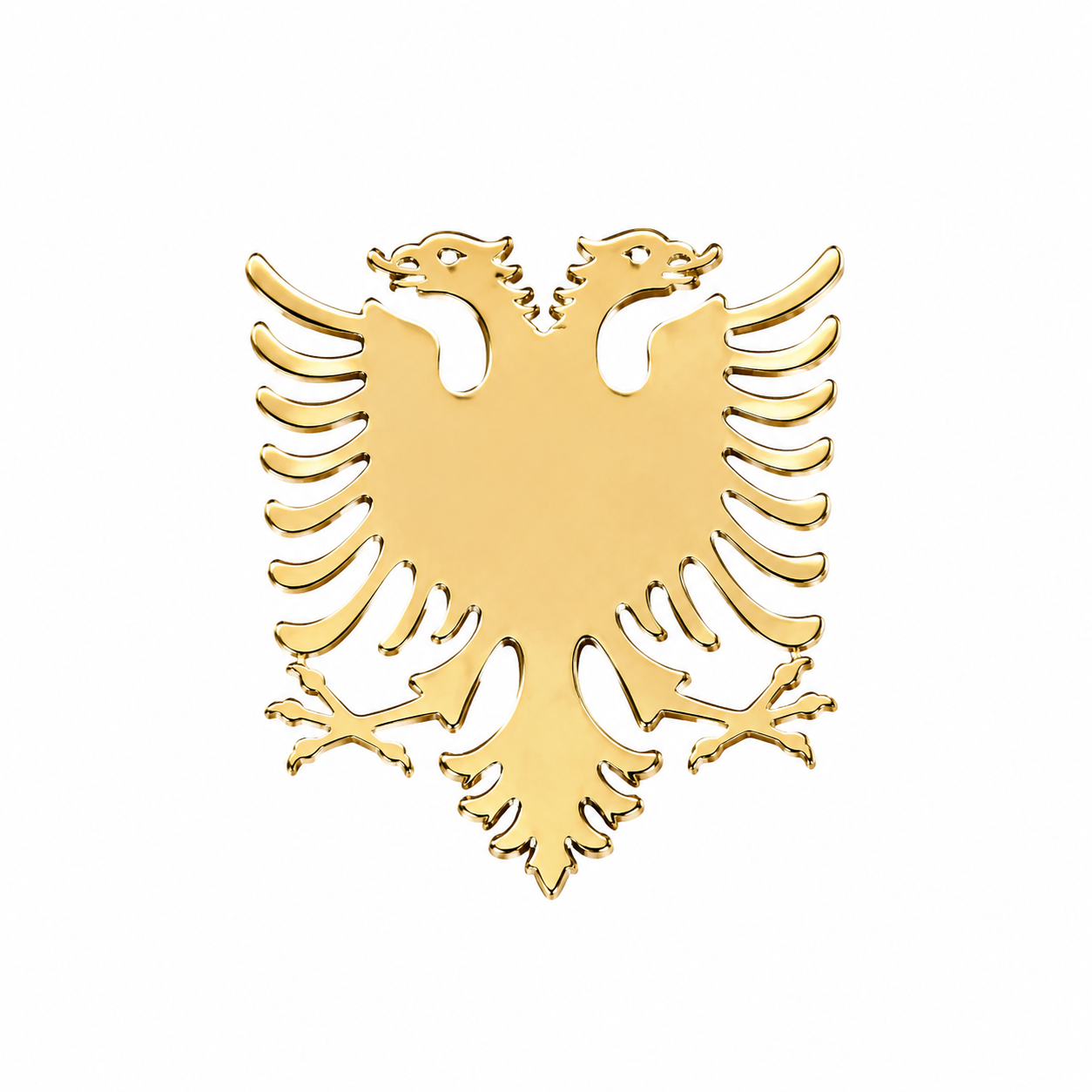 Albanian Eagle Flag Reversible Solid 14k Gold