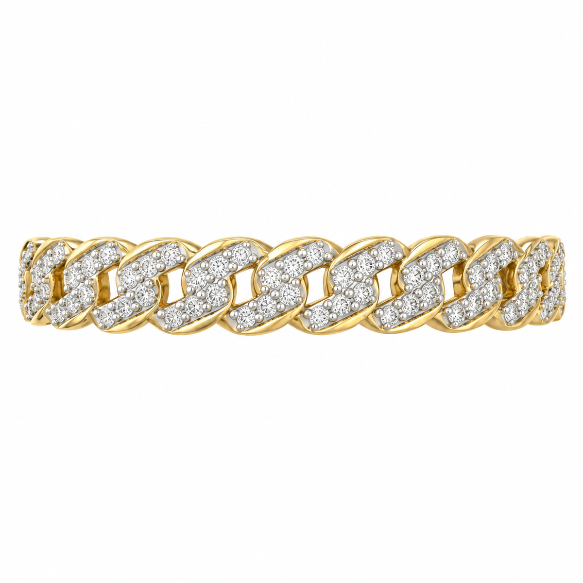 14k Natural Diamond Bangle