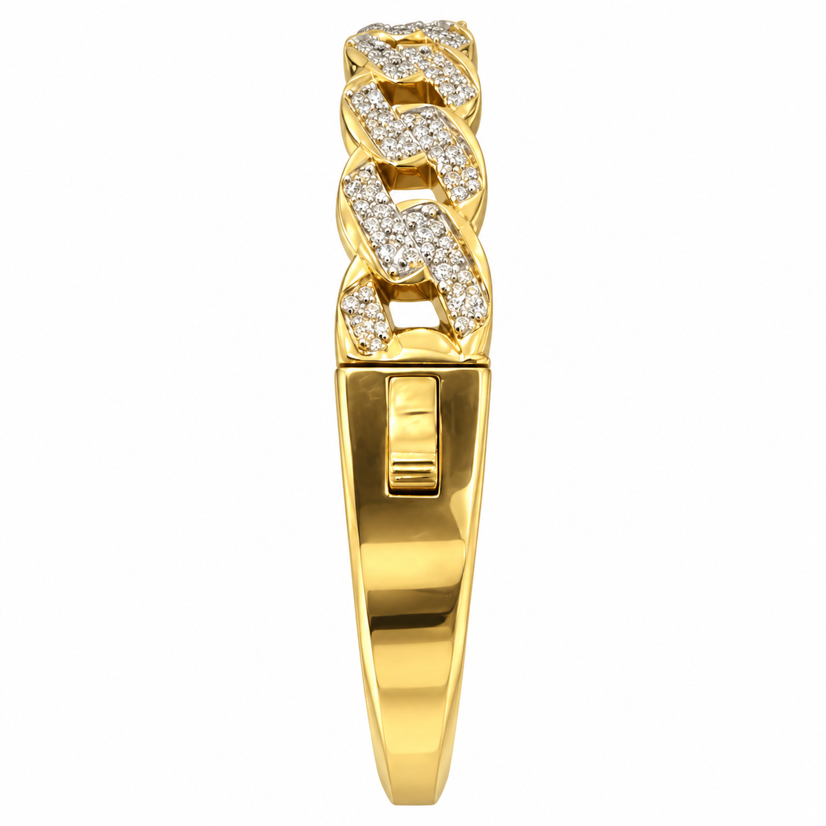 14k Natural Diamond Bangle
