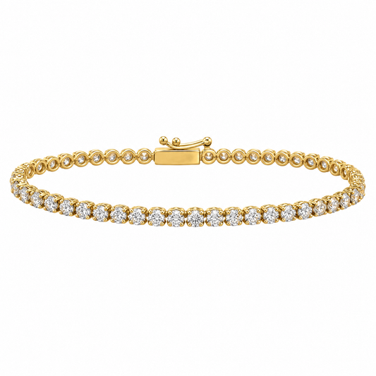 Round 4 Prong Diamond Tennis Bracelet