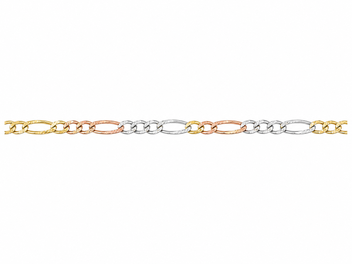 Tri Color Figaro Baby Bracelet