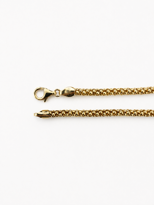 Yellow Gold Popcorn Bracelet