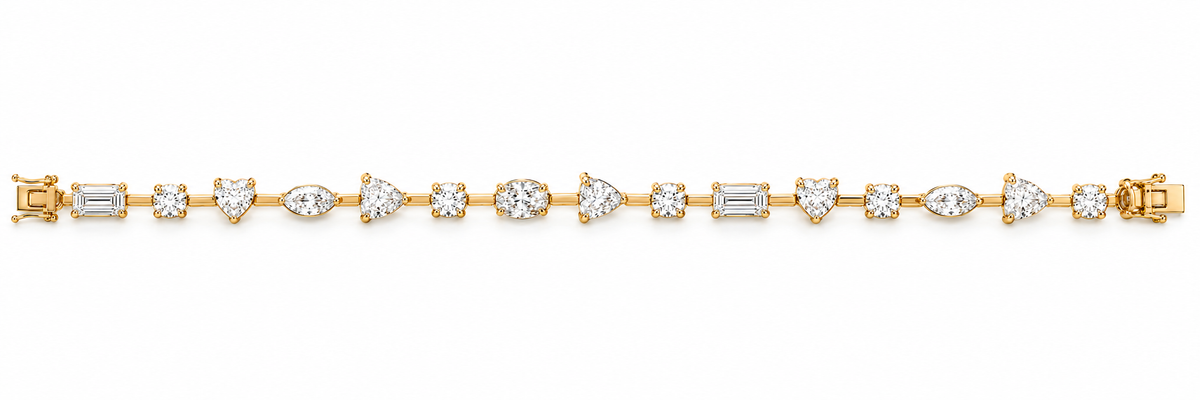 Multi Shape Lab Diamond Bracelet