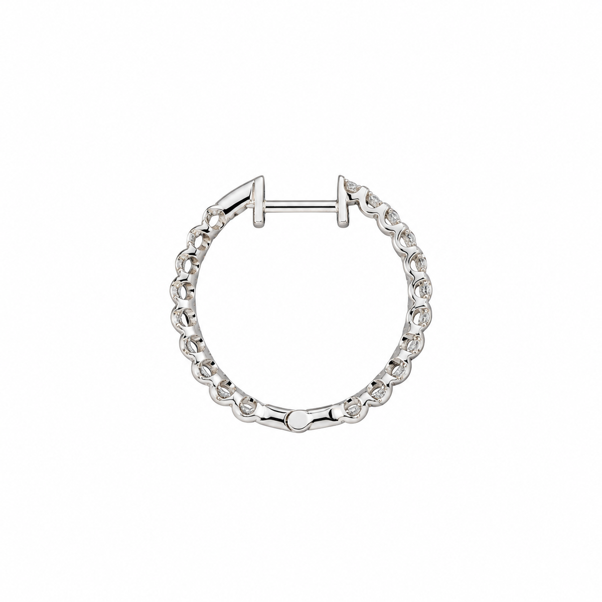 In/Out Diamond Hoops