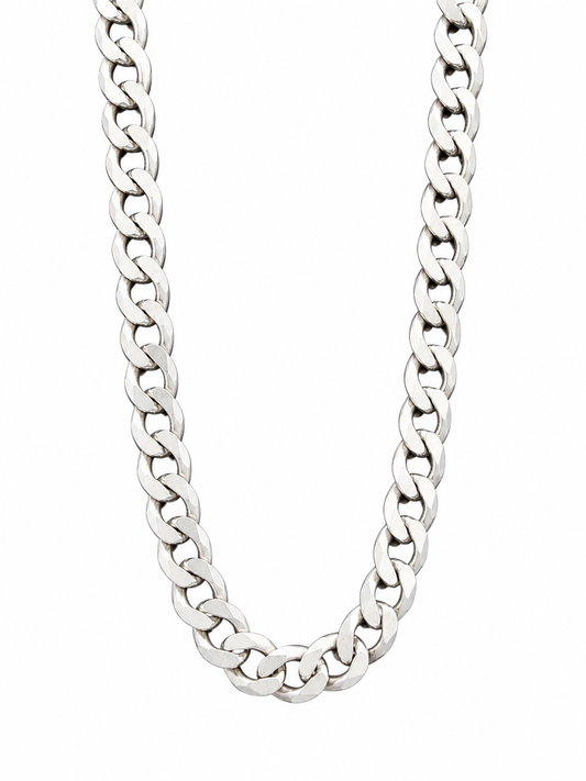 8mm Silver Miami Cuban Chain