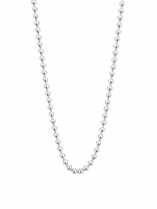 Silver Moon-cut Chain