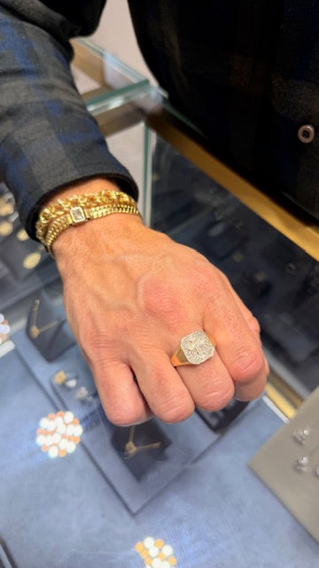 Custom Design Solid Cross Ring