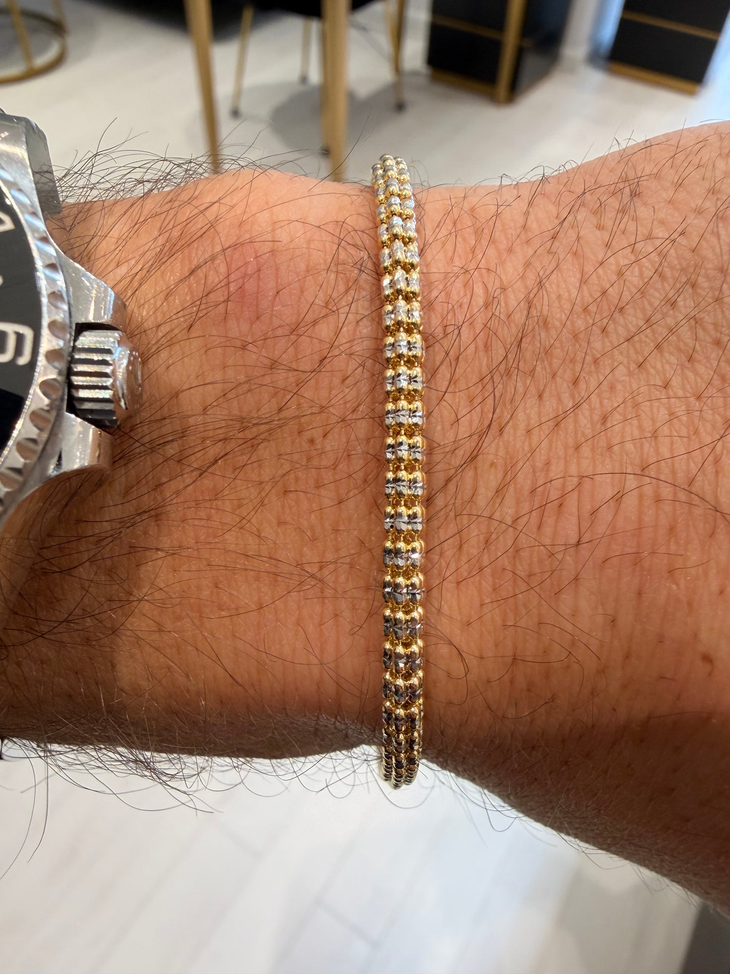 Ice Barrel Bracelet 14kY