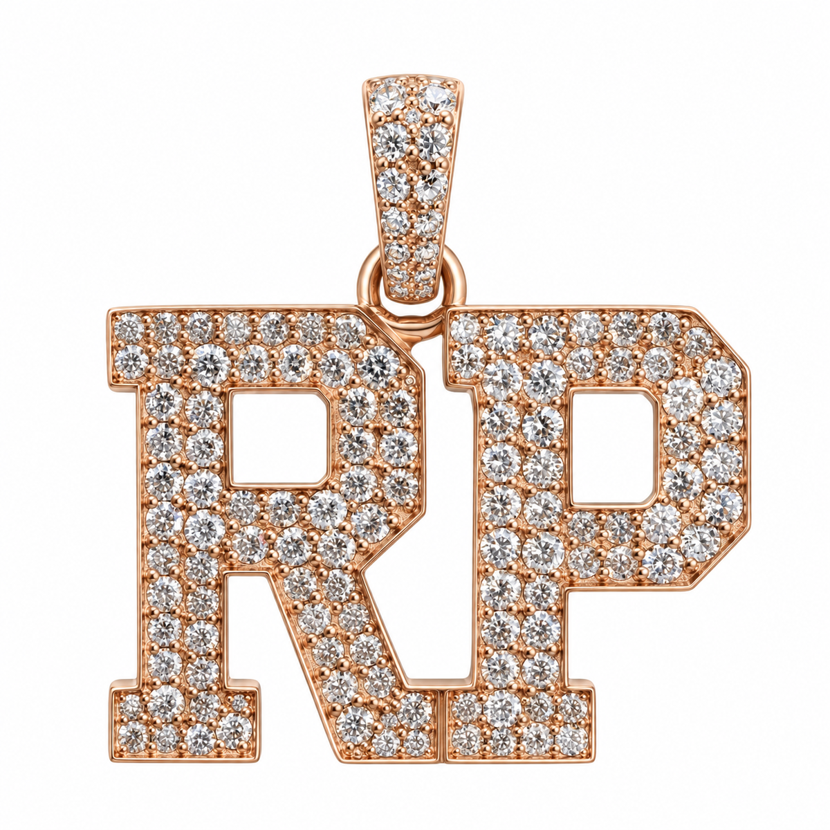 Custom Initial Diamond Pendant