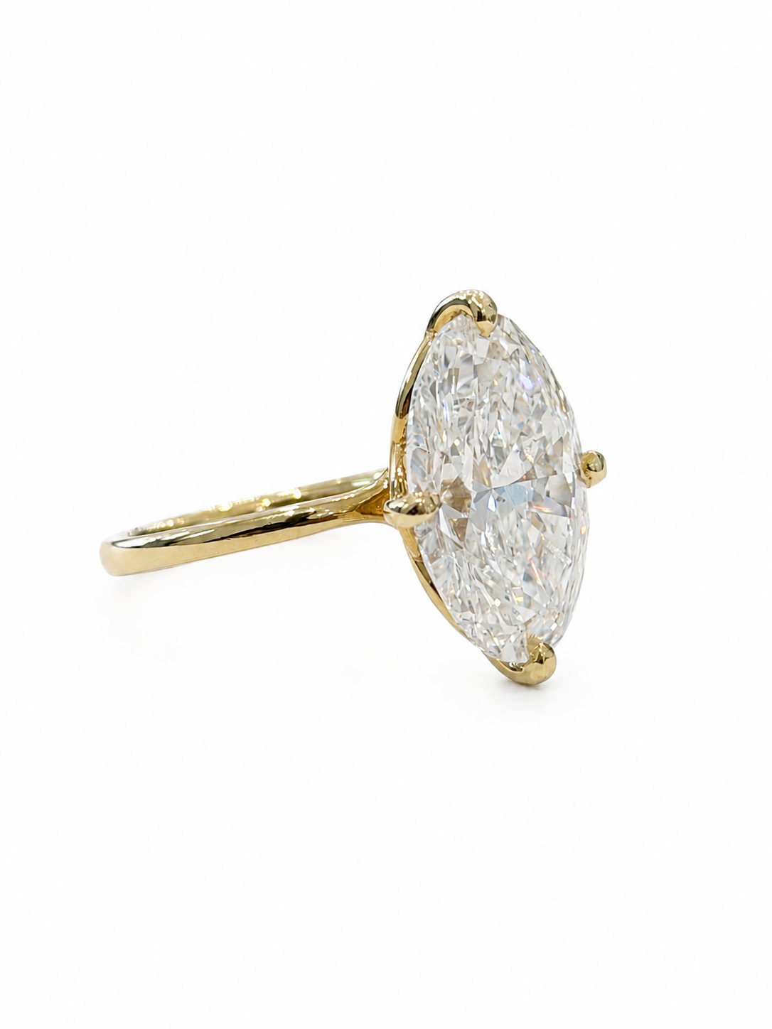 Oval Lab Solitaire Engagement Ring