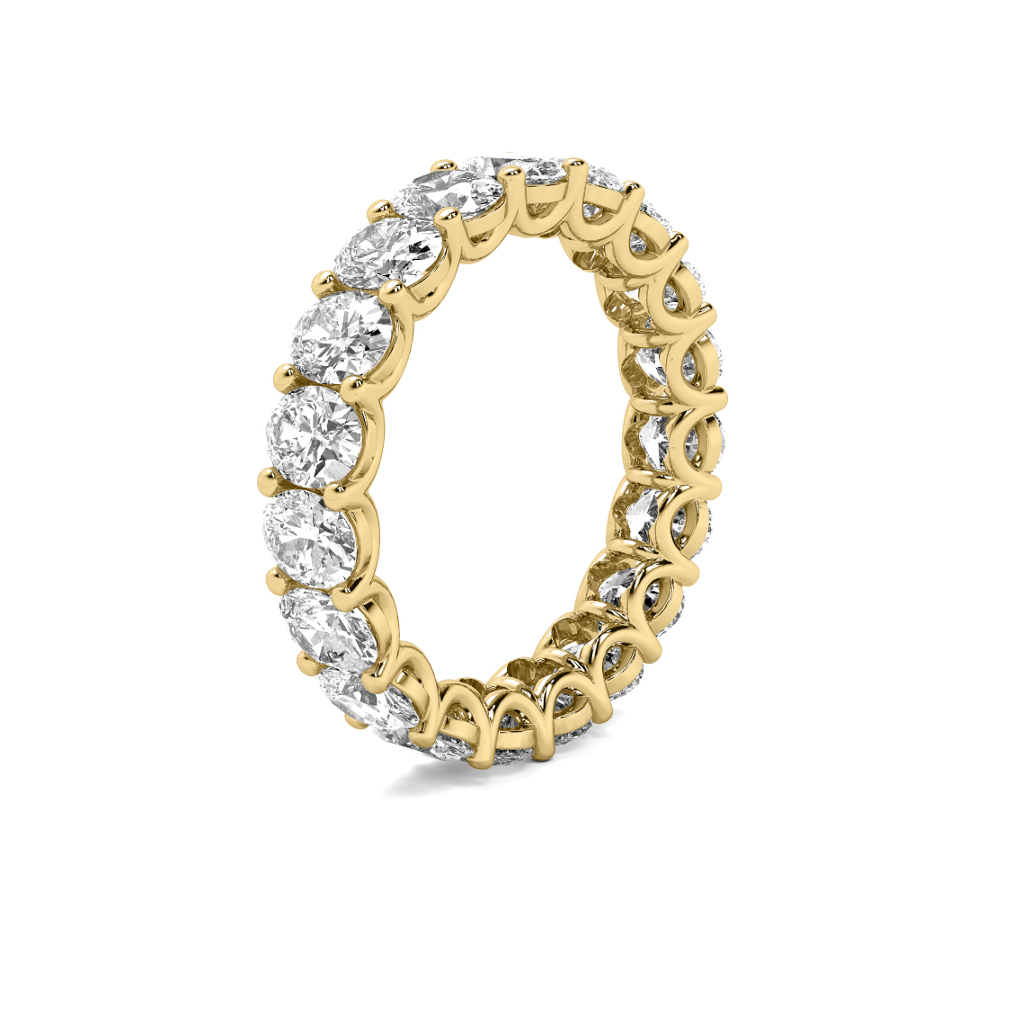 2.5ct - 3ct Oval U Prong Eternity Band