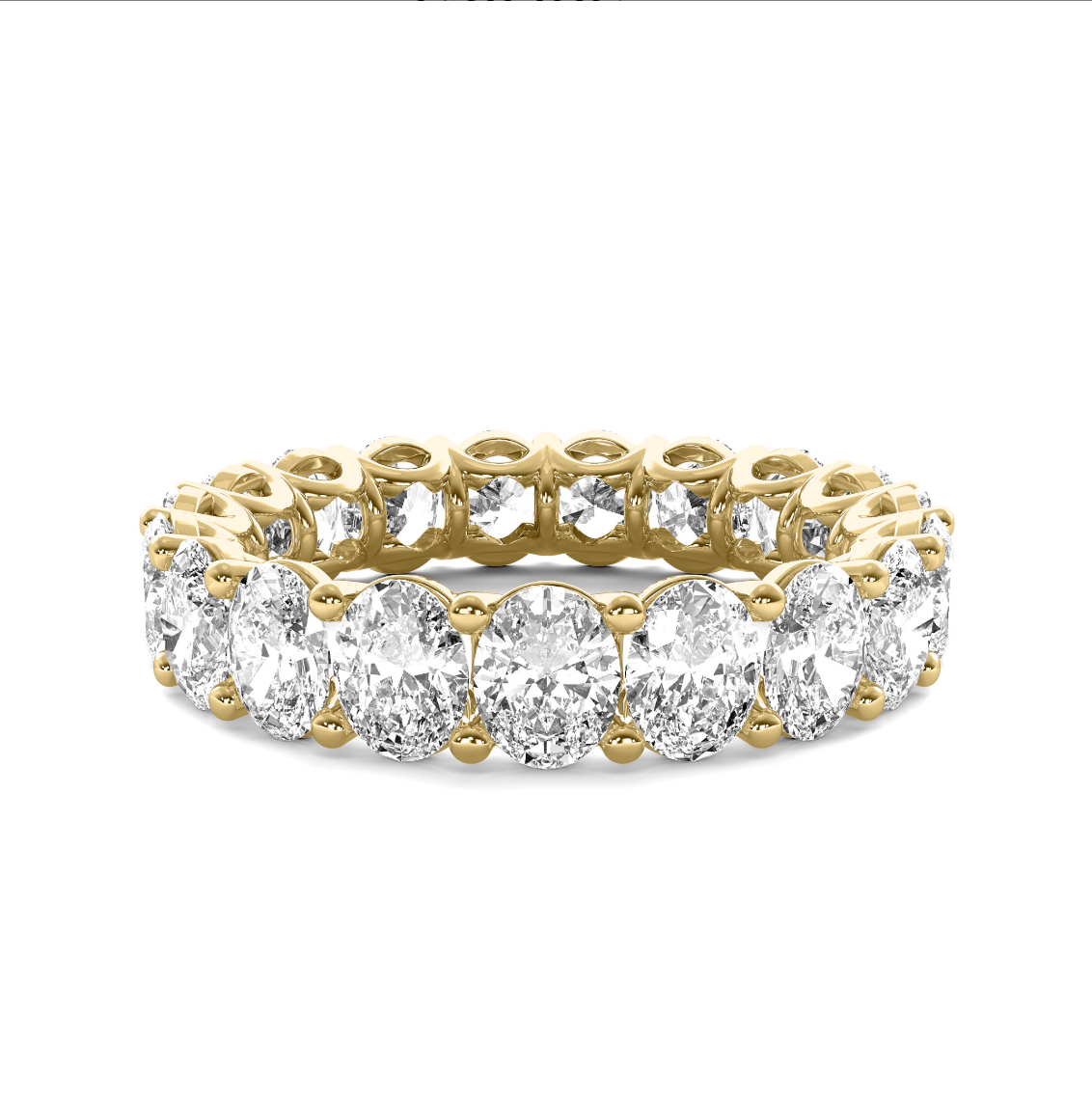 2.5ct - 3ct Oval U Prong Eternity Band