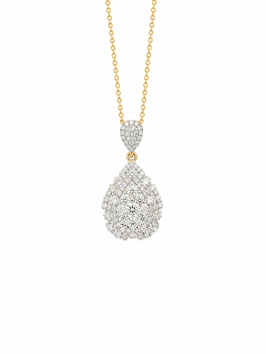 Tear Drop Diamond Pendant