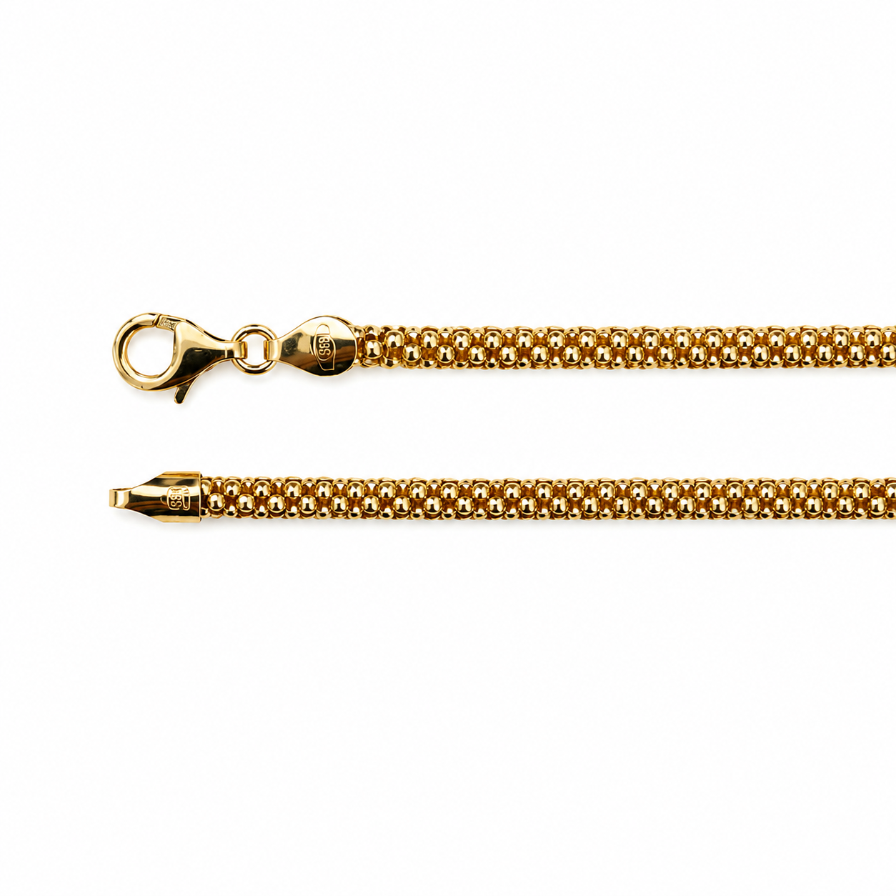 Yellow Gold Popcorn Bracelet