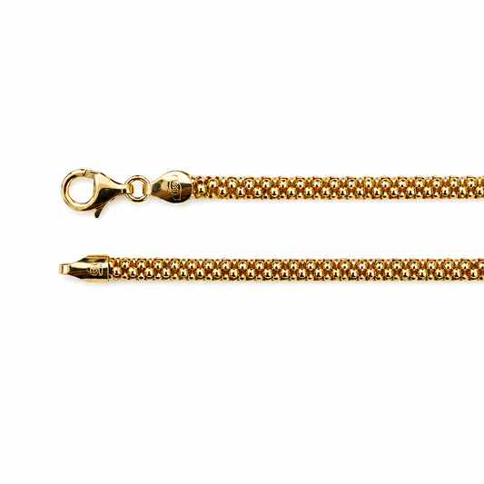 Yellow Gold Popcorn Bracelet