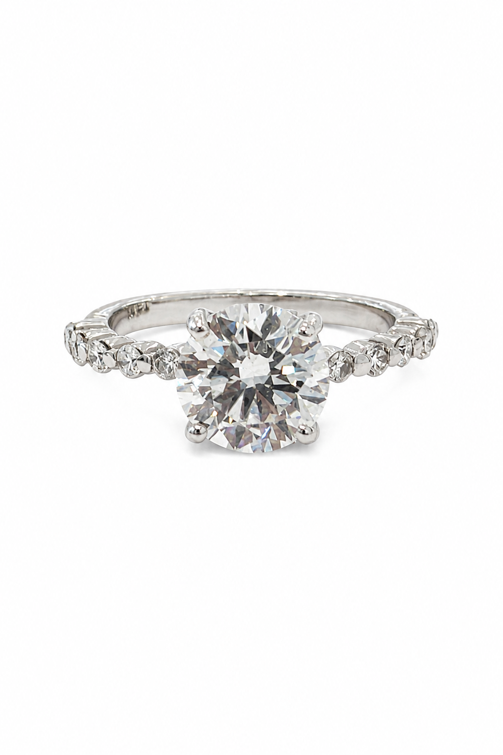 Round Lab Engagement Ring