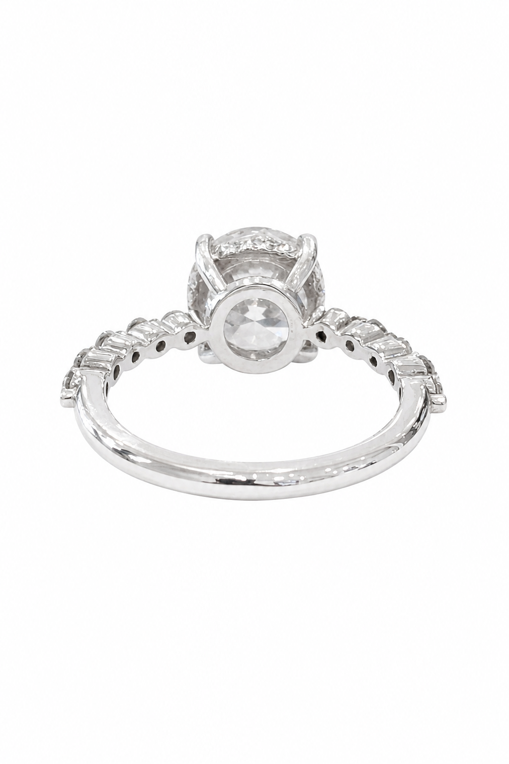 Round Lab Engagement Ring